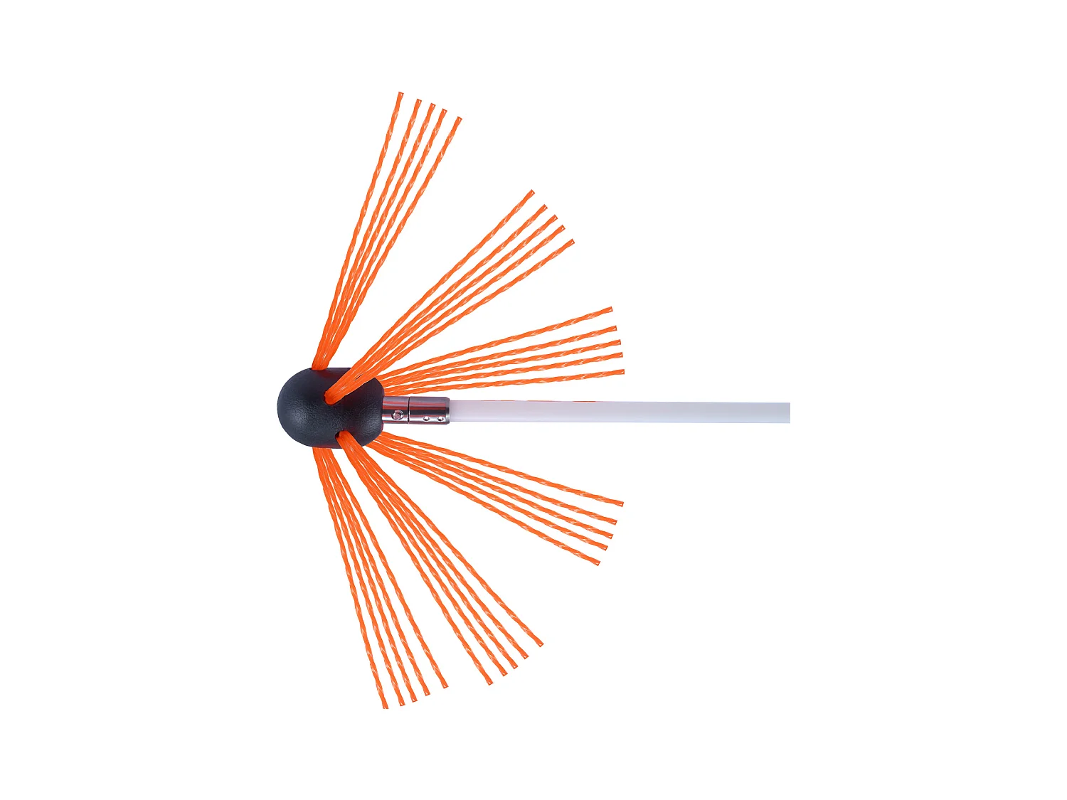 Kaminbürsten-Kit SucceBuy, 58 cm, Rotierende Bürste, 7 Nylon-Stangen, Passend für Rohre
