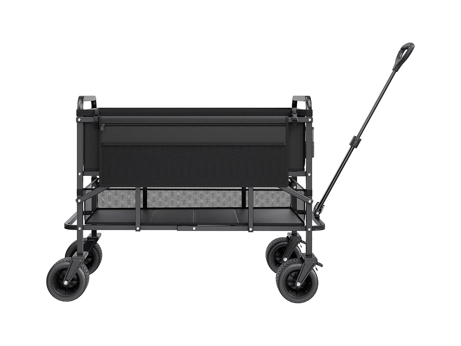 Chariot Pliable SucceBuy Chariot Pliable à Deux Étages - Capacité de 300 L 204.11 kg - Chariot Pliable Robuste et Extensible pour une Utilisation Polyvalente