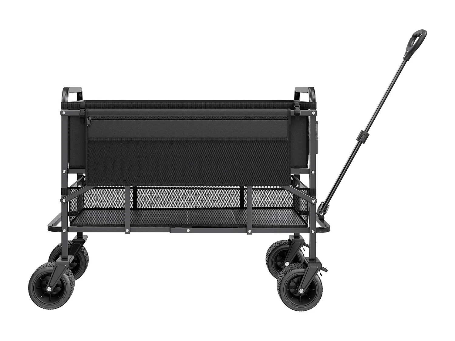 Chariot Pliable SucceBuy Chariot Pliable à Deux Étages - Capacité de 300 L 204.11 kg - Chariot Pliable Robuste et Extensible pour une Utilisation Polyvalente