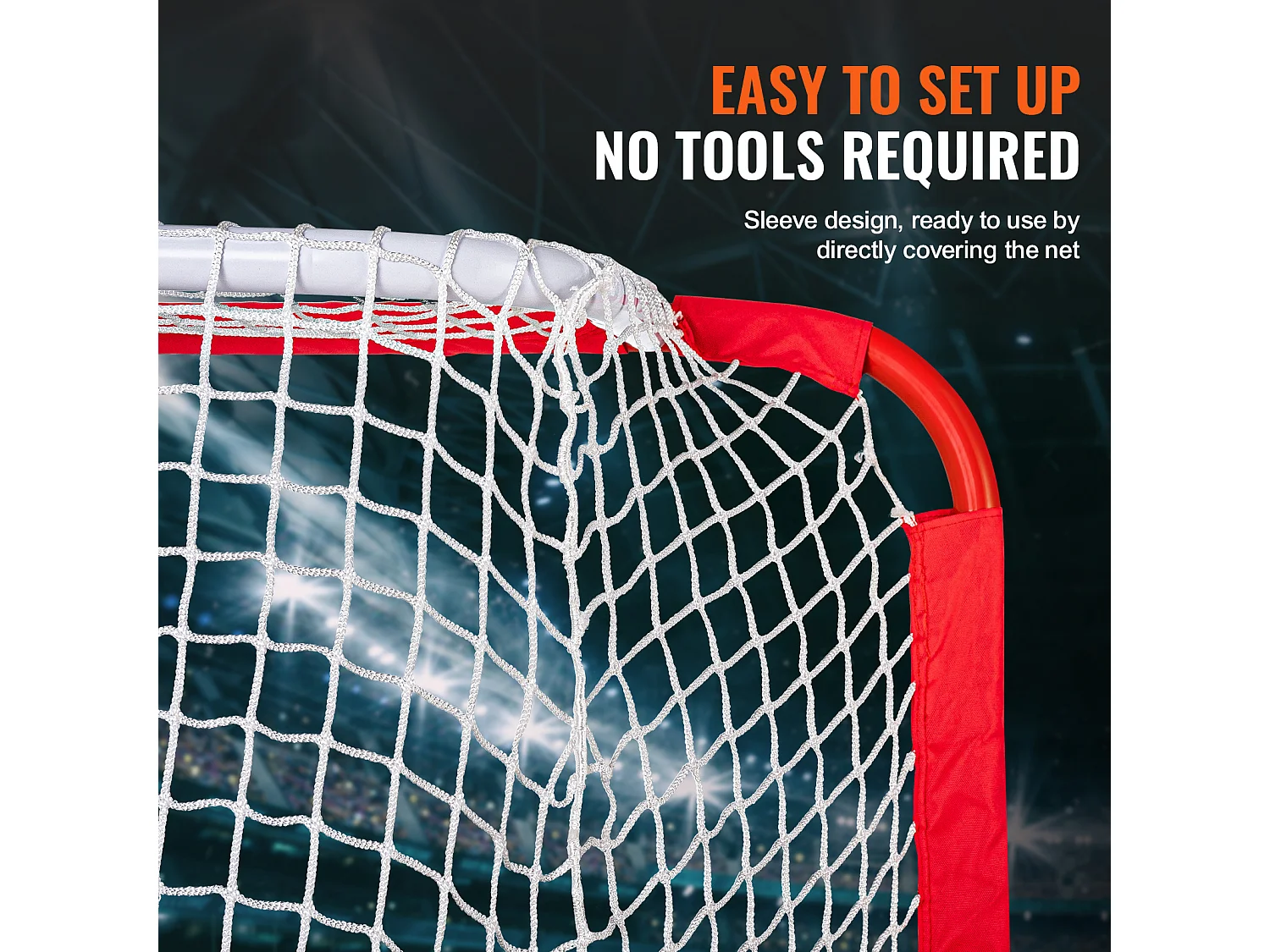 Hockeynetz SucceBuy für Straßen für Jugendliche, Hockeytor aus Stahl Innen/Außen für Kinder 137 CMx 112 CM