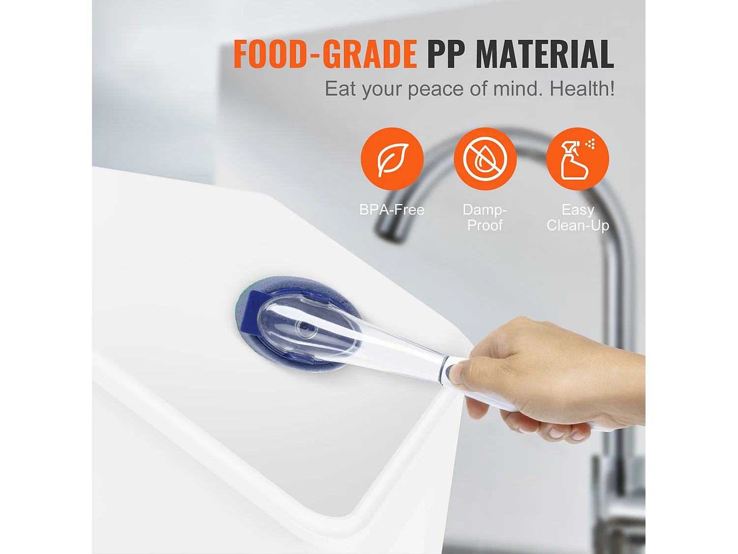 Behälter SucceBuy Set von 2 mobilen Zutatenbehältern von 15 L, Lagerbehältnis mit geneigtem Deckel, Weiß