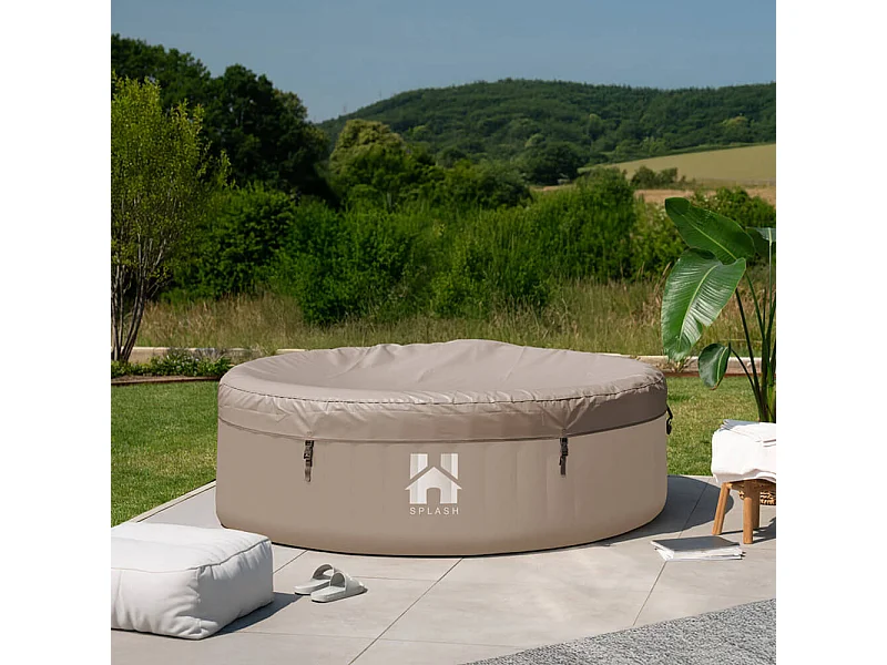 Home Deluxe Jacuzzi gonflable Splash Beige 4 pcs.