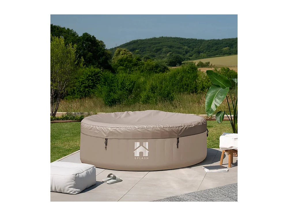 Home Deluxe Jacuzzi gonflable Splash Beige 4 pcs.