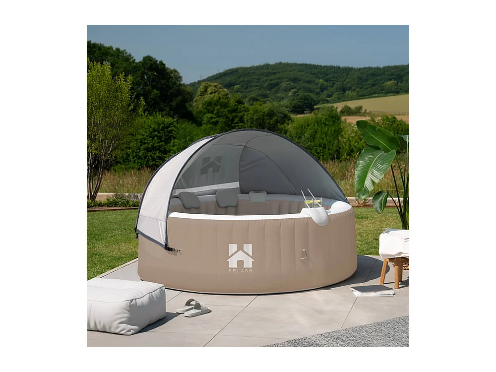 Home Deluxe Jacuzzi gonflable Splash Beige 4 pcs.