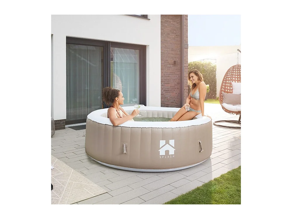 Home Deluxe Jacuzzi gonflable Splash Beige 4 pcs.