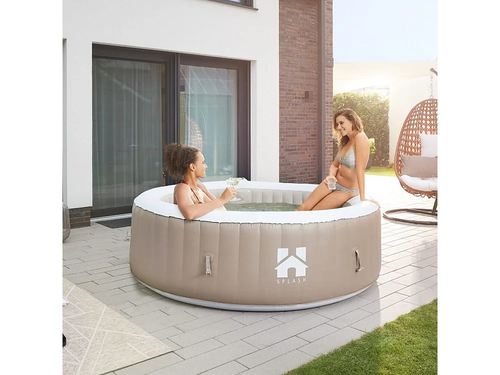 Home Deluxe Jacuzzi gonflable Splash Beige 4 pcs.