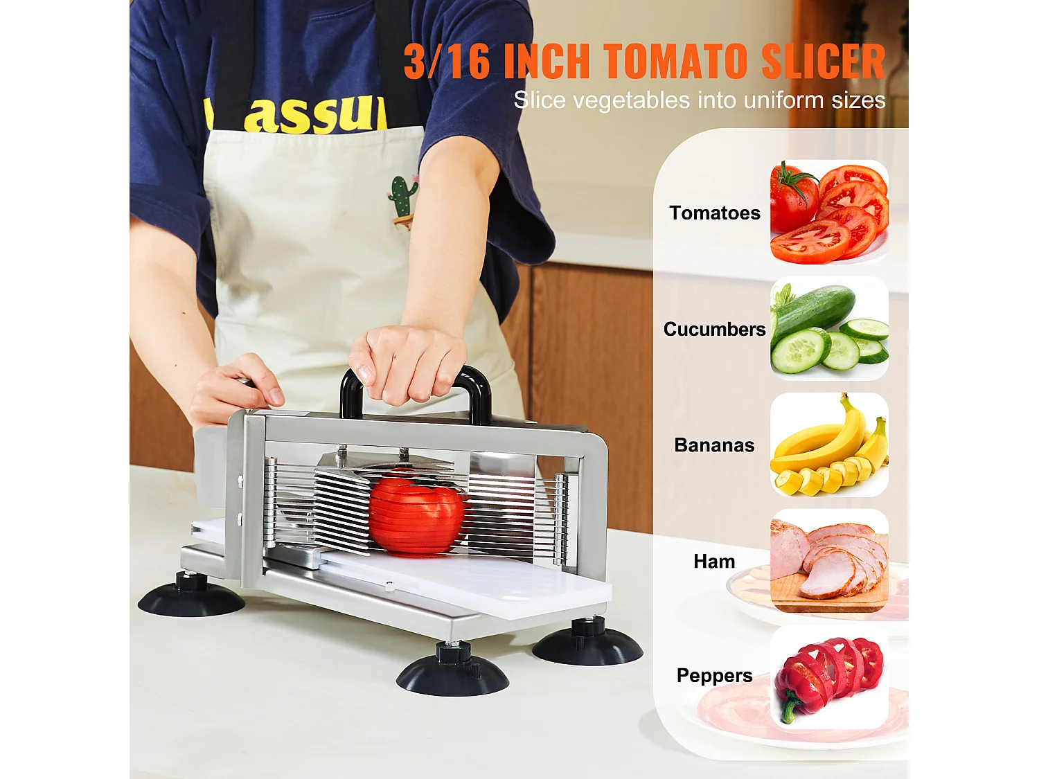 Commerciële Tomatensnijder SucceBuy Superieure Tomatensnijder – Efficiënte Keukenhulp