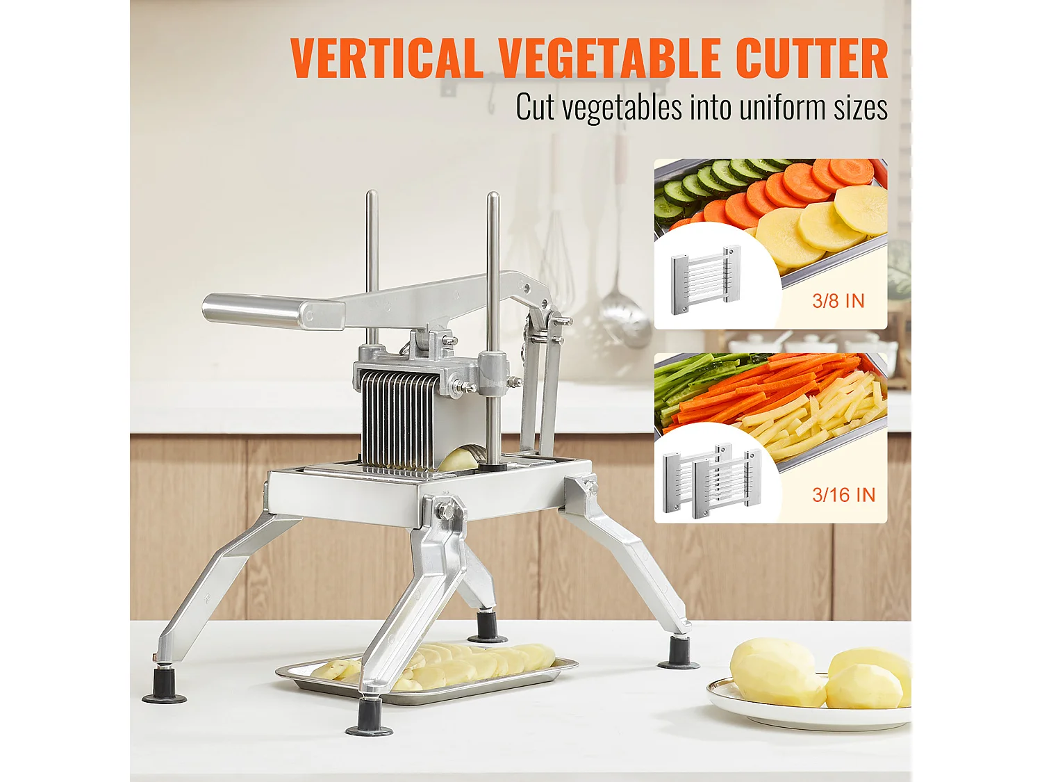 Coupe-Tomates Commercial SucceBuy 0.96cm et 0.48cm pour Tomates