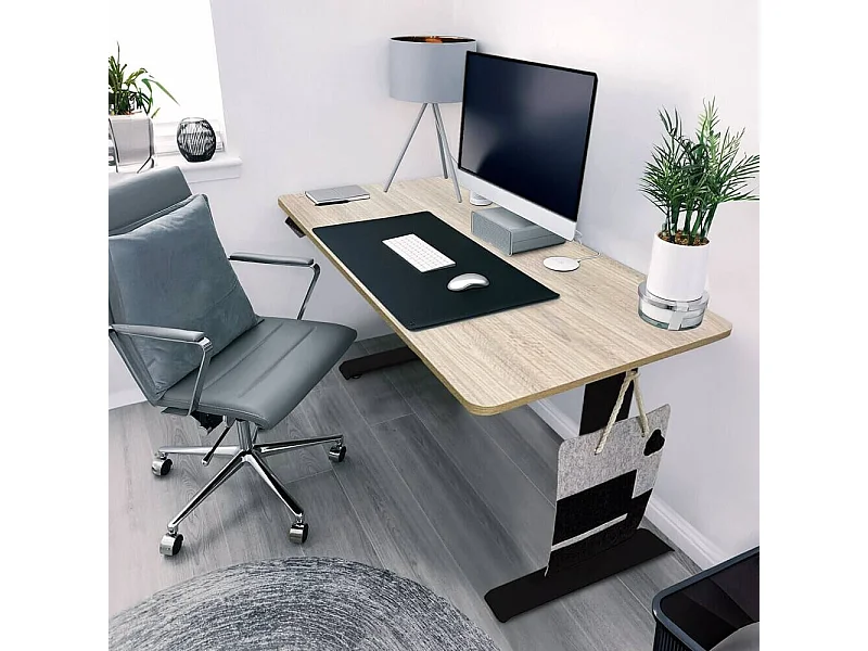 Home Deluxe bureau à hauteur réglable LUMINA noir - marron