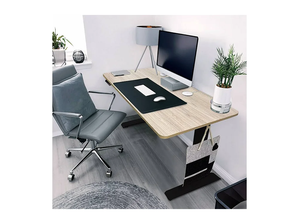 Home Deluxe bureau à hauteur réglable LUMINA noir - marron