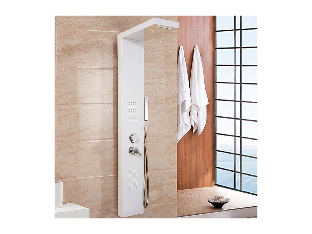 Home Deluxe Panneau de douche CASCATA blanc