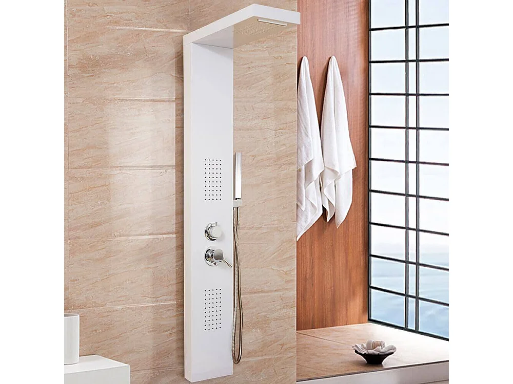 Home Deluxe Panneau de douche CASCATA blanc