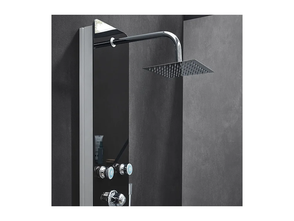 Home Deluxe Panneau de douche DIVE noir