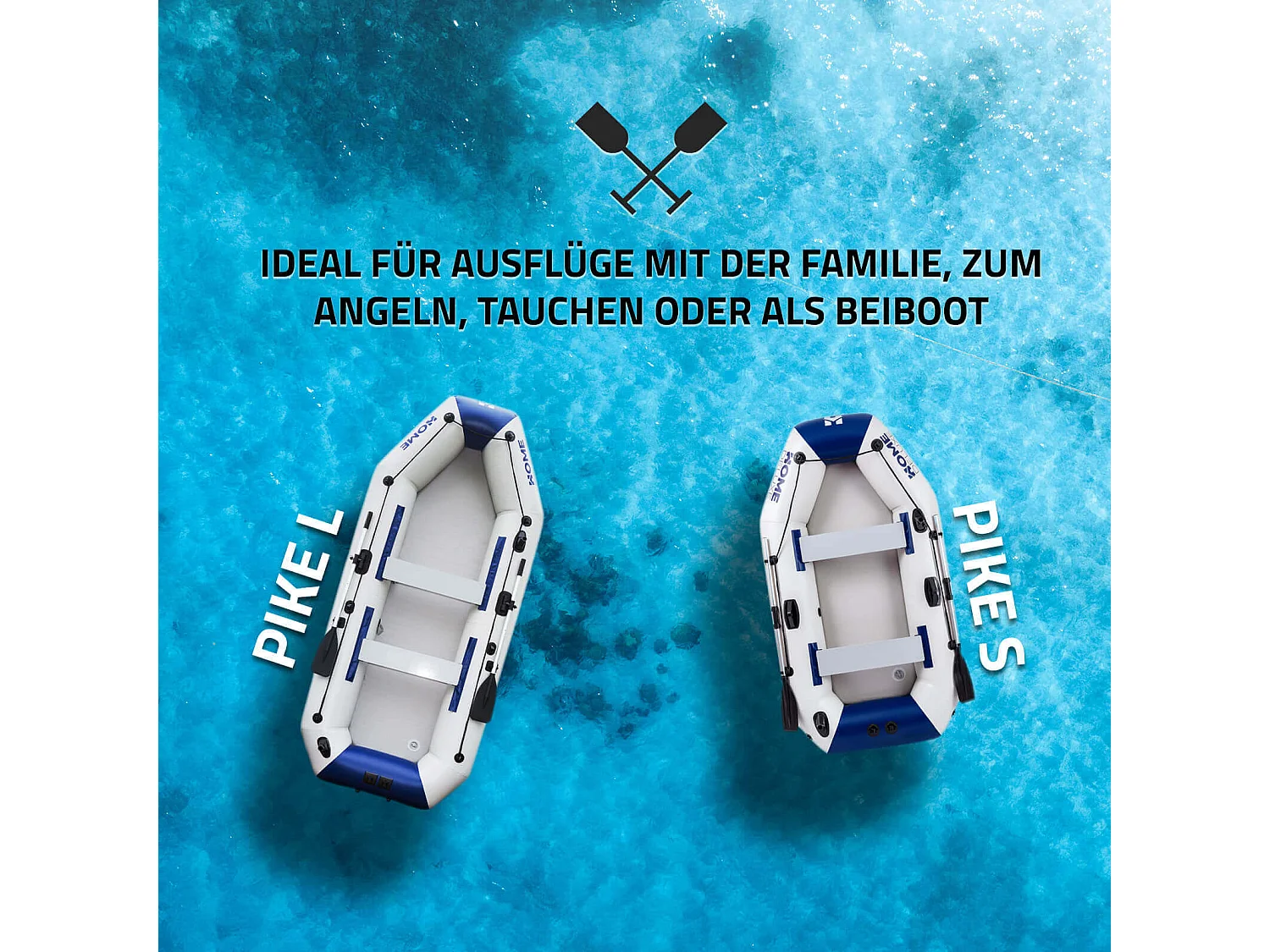 Home Deluxe Bateau pneumatique PIKE S sans moteur