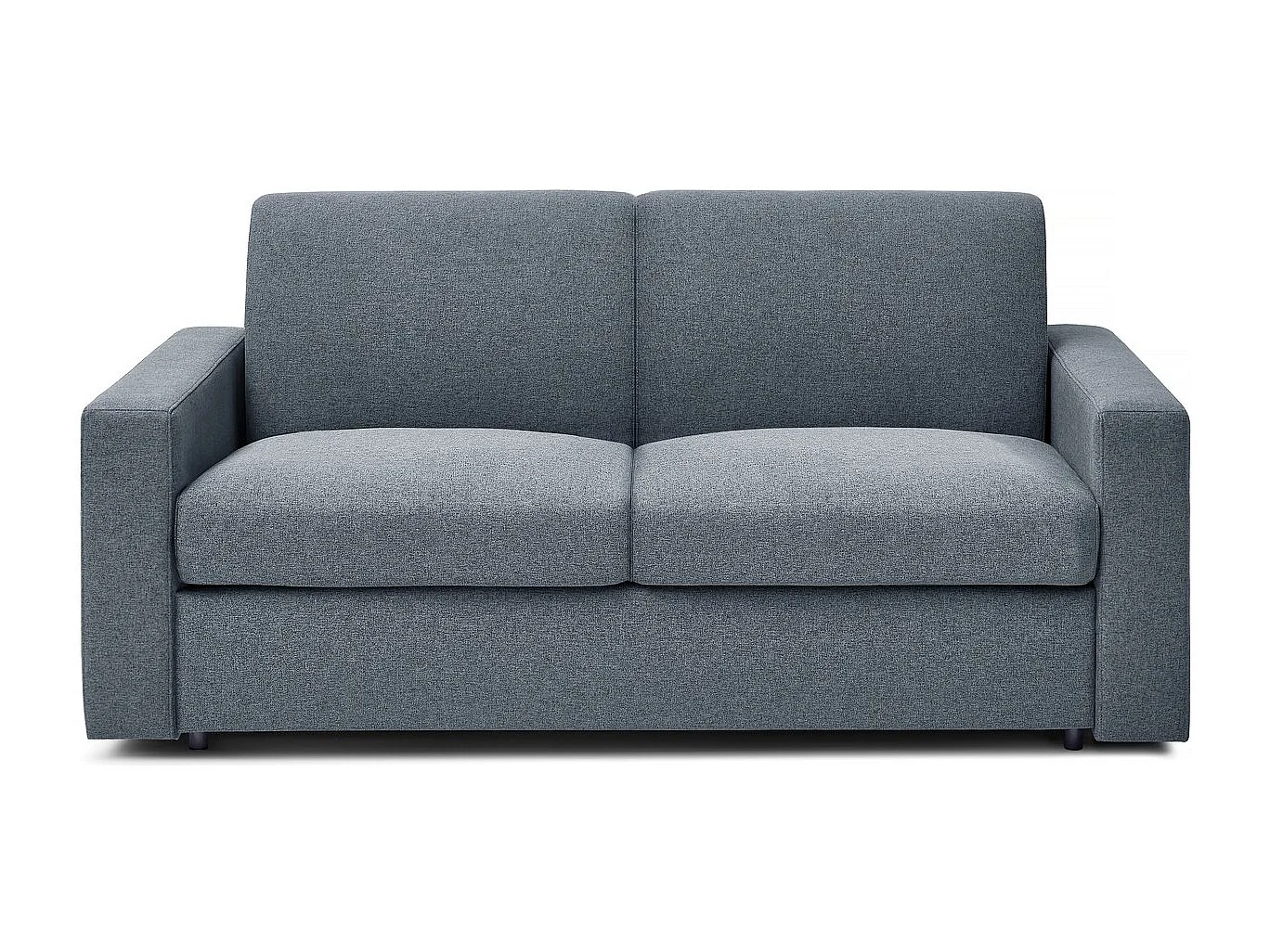 Canapé convertible express en tissu "Diana" - Couchage 120 cm - 2 places - Gris