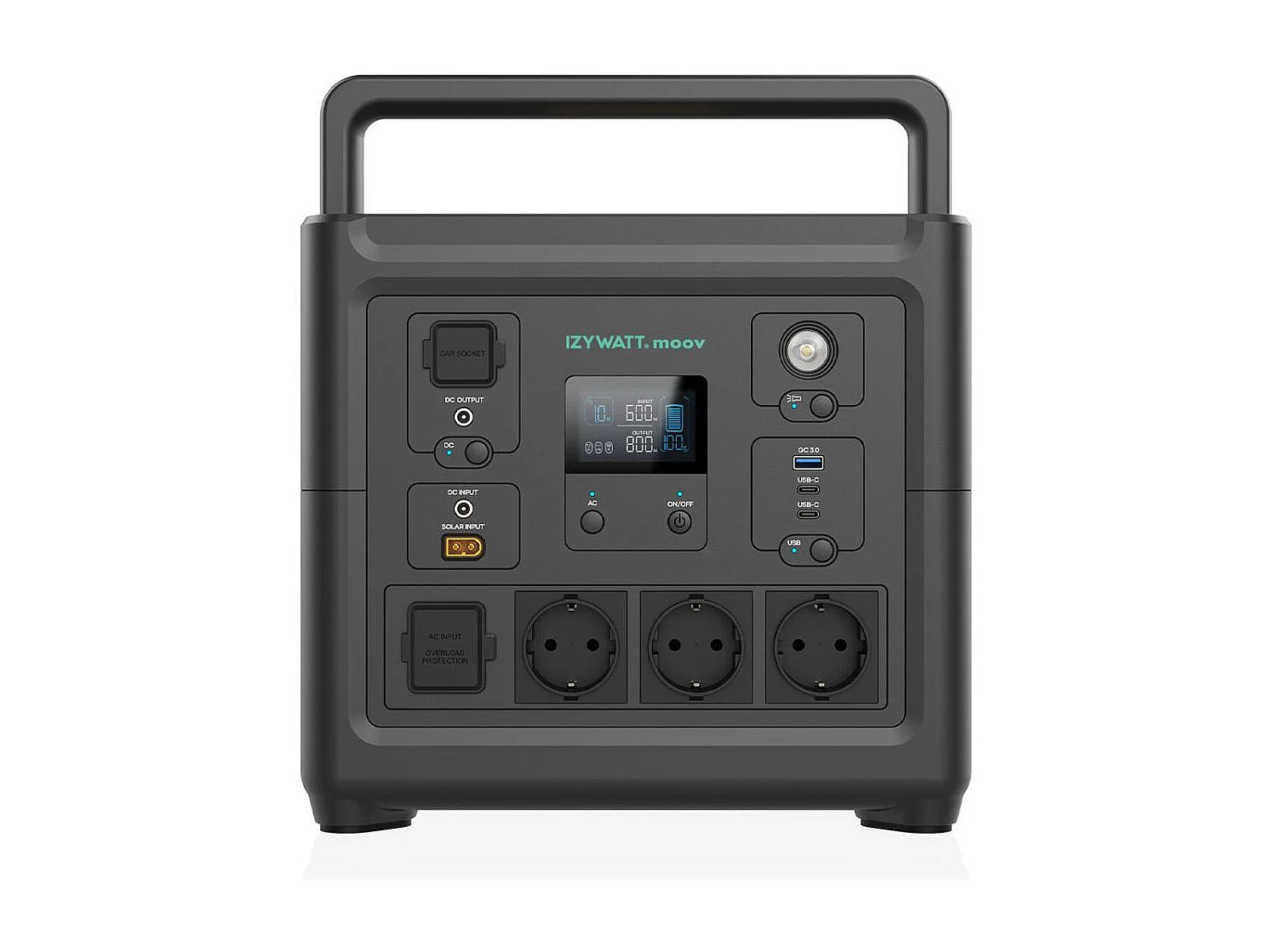 Station d'énergie nomade IZYWATT.moov - 835 Wh