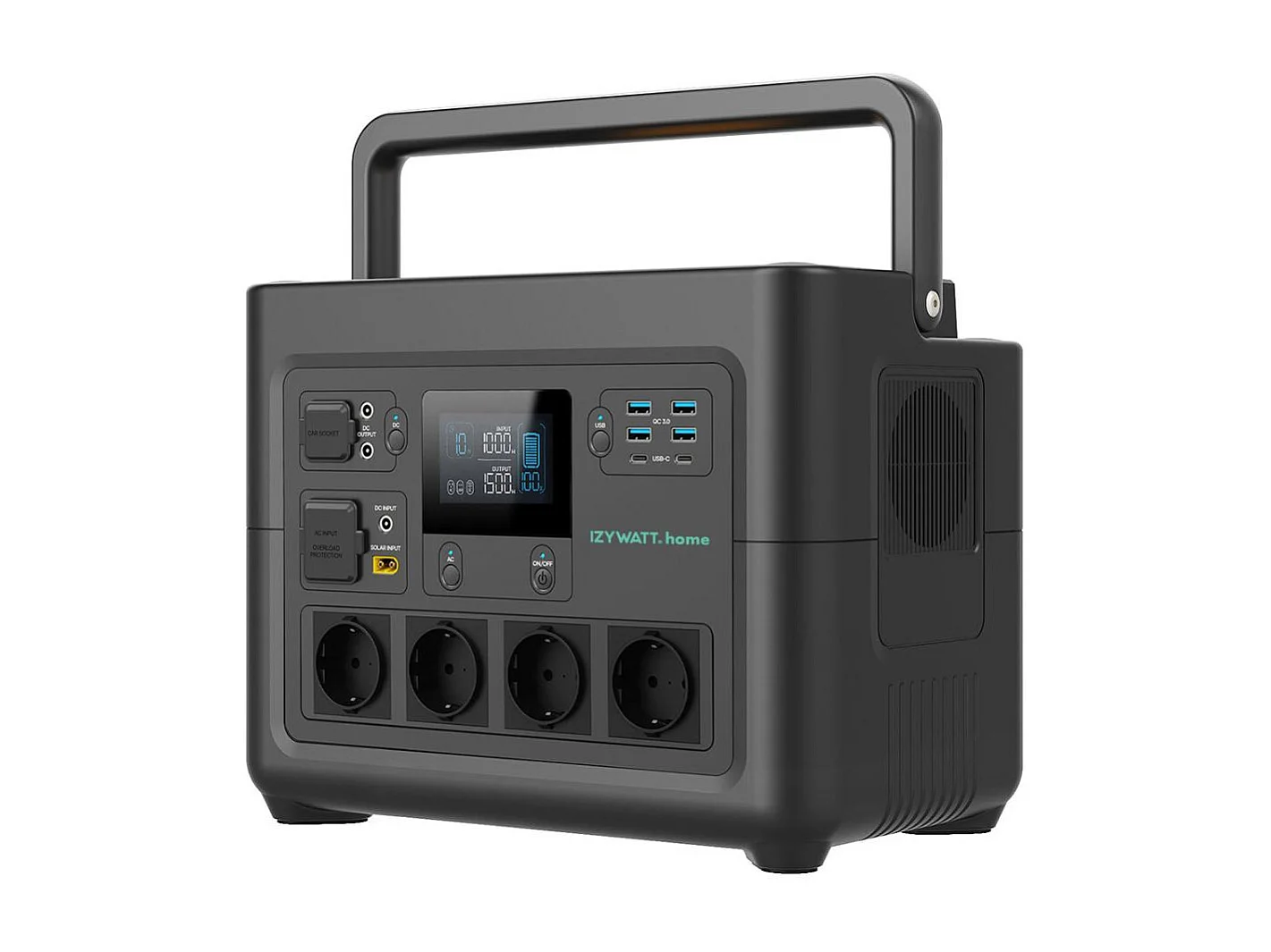 Station d'énergie nomade IZYWATT.home 1536Wh + mode EPS et charge solaire - Orium