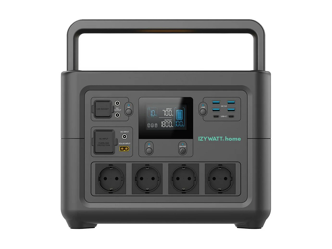 Station d'énergie nomade IZYWATT.home 1536Wh + mode EPS et charge solaire - Orium