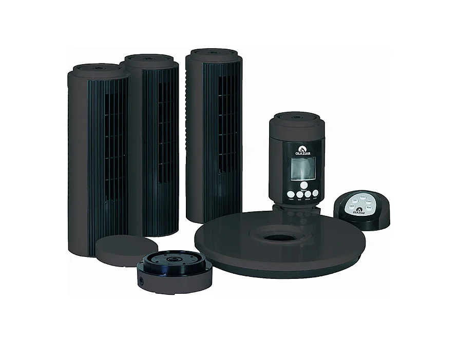 Ventilateur colonne 750m³/h triple turbine 35dB - Glaziar