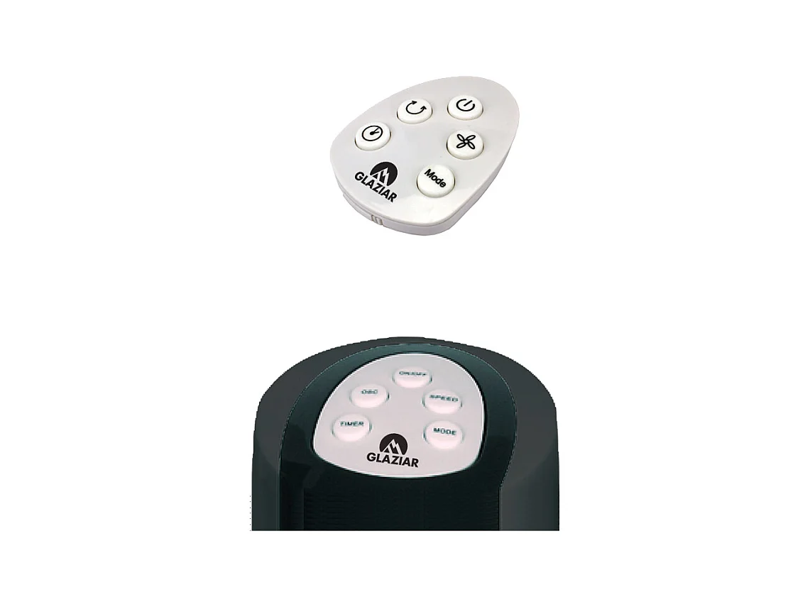 Ventilateur colonne 750m³/h triple turbine 35dB - Glaziar