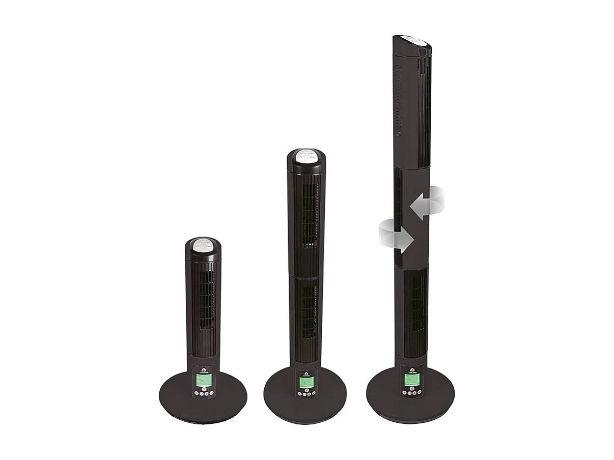 Ventilateur colonne 750m³/h triple turbine 35dB - Glaziar