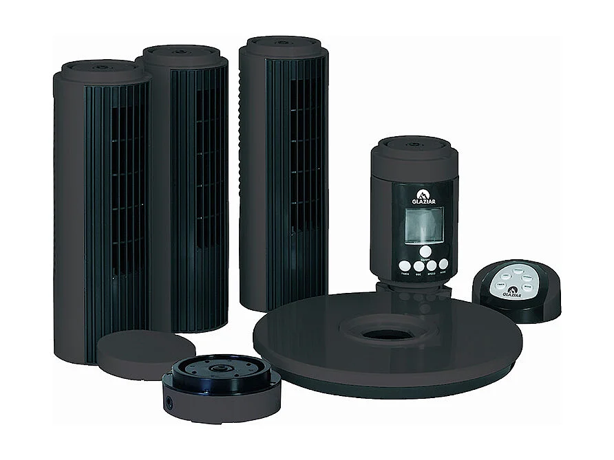 Ventilateur colonne 750m³/h triple turbine 35dB - Glaziar