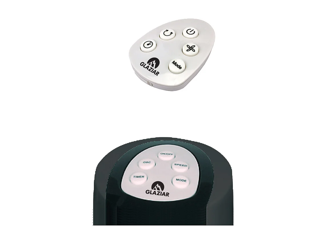 Ventilateur colonne 750m³/h triple turbine 35dB - Glaziar