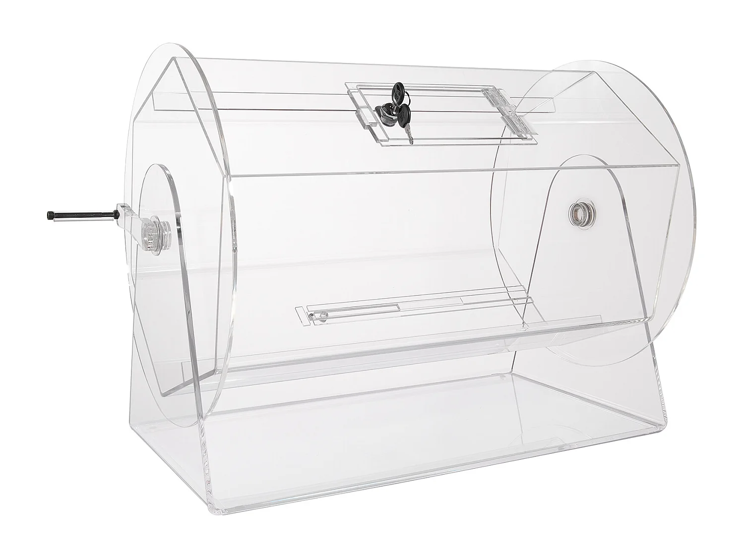 Tombola-Trommel, SucceBuy Tombola-Doos van Acryl, 10,000 Loten of 300 Bingo-Ballen