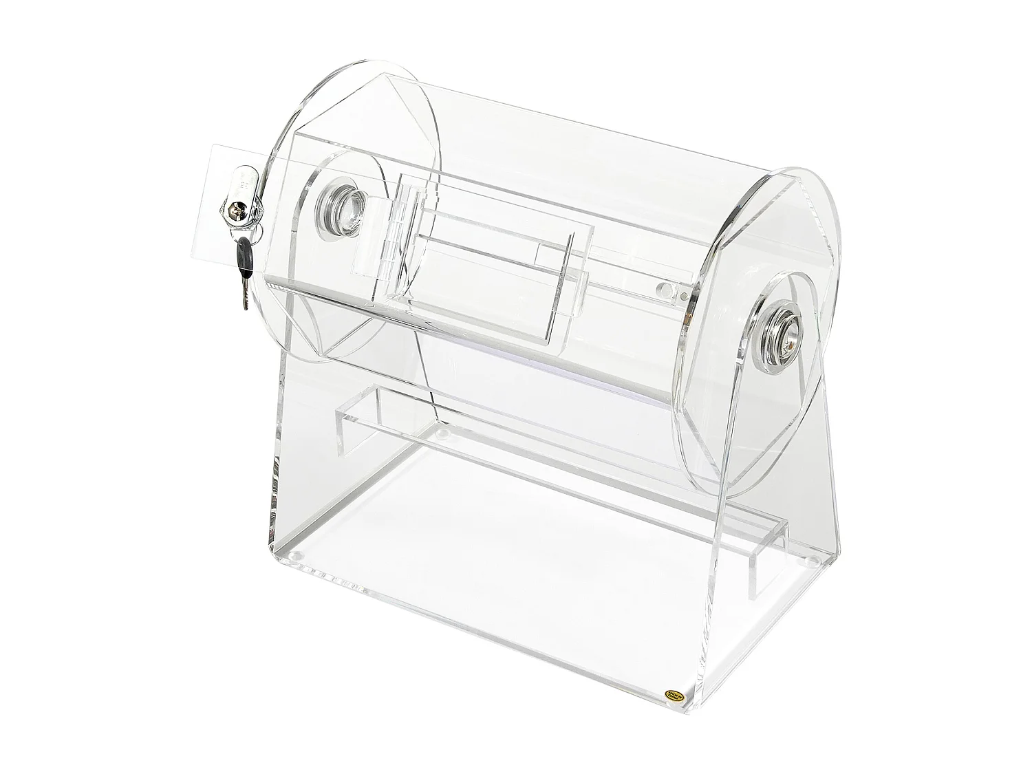 Tambor de Tombola, SucceBuy Tambor de Tombola en Acrílico, Puede Contener 2,500 Boletos/100 Bolas de Bingo