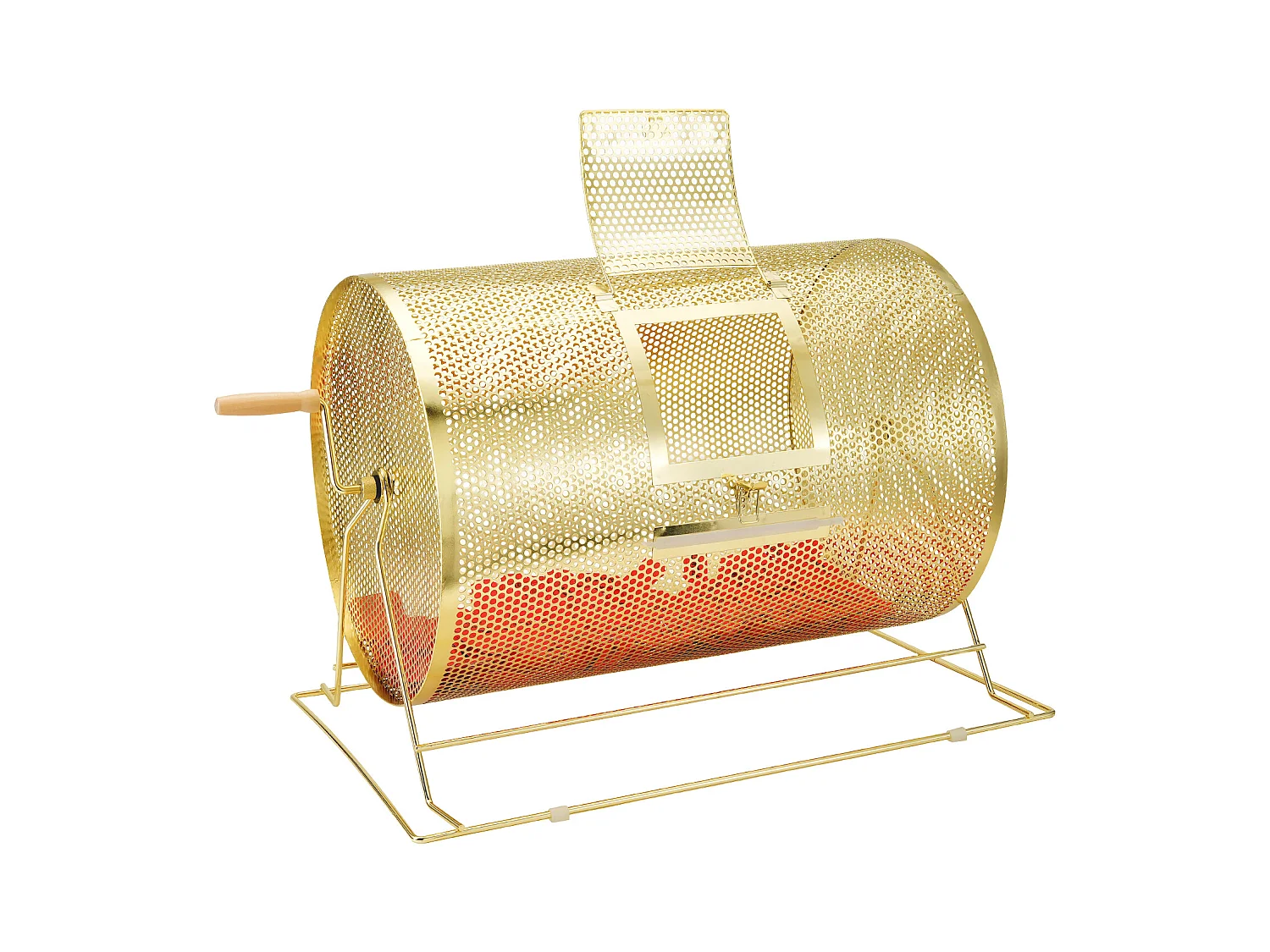 Tambour de Tombola, SucceBuy Tambour de Tombola en Laiton Plaqué, Peut Contenir 10,000 Billets/300 Boules de Bingo