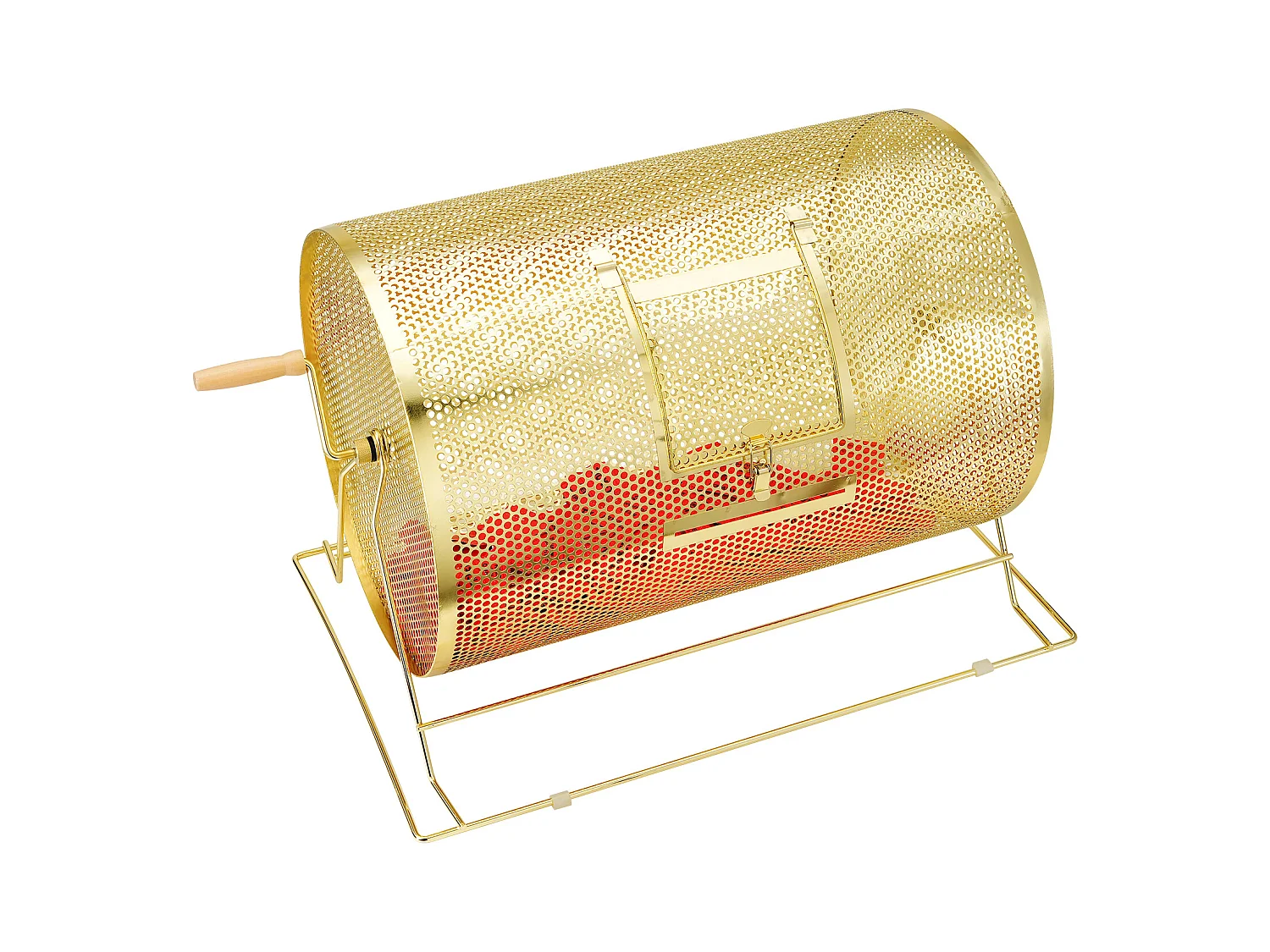 Tambour de Tombola, SucceBuy Tambour de Tombola en Laiton Plaqué, Peut Contenir 10,000 Billets/300 Boules de Bingo