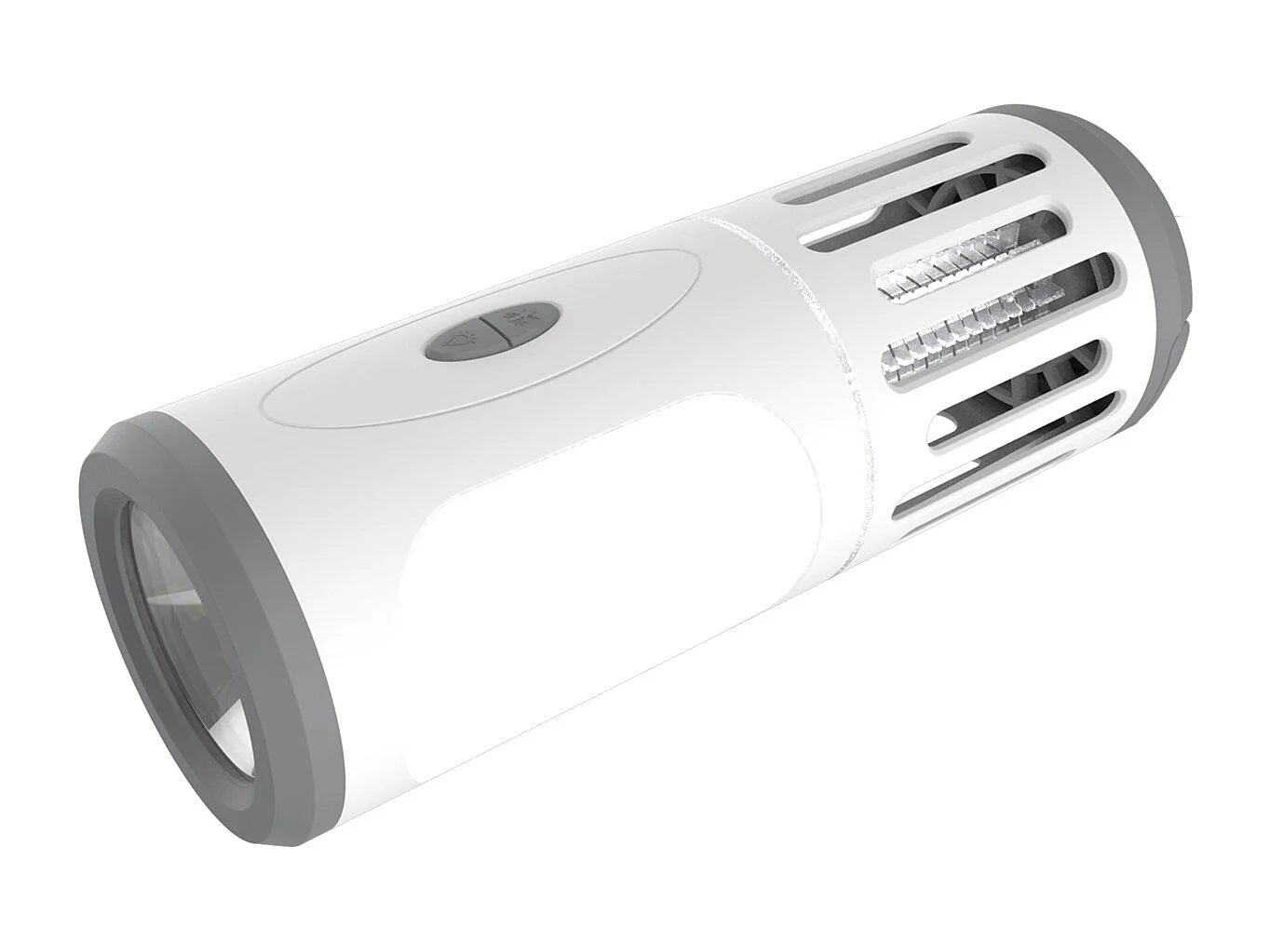 Lampe torche anti-moustiques surface 30 m² - Blanc - Voltman