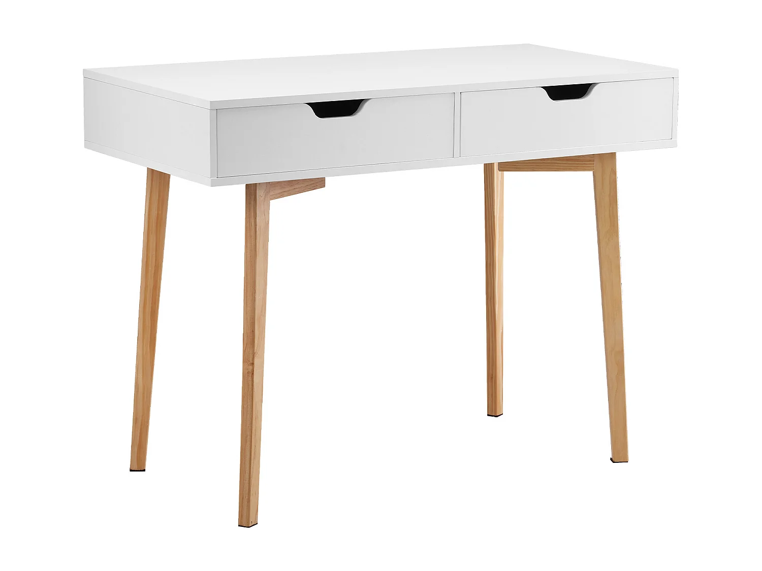 Table de Bureau Petit SucceBuy Petit Bureau Informatique avec Tiroir pour Chambre, Blanc et Bois