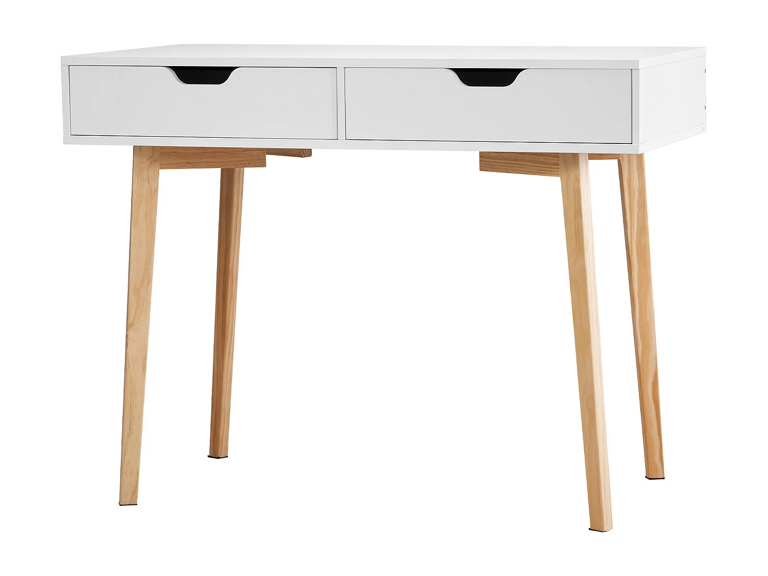 Table de Bureau Petit SucceBuy Petit Bureau Informatique avec Tiroir pour Chambre, Blanc et Bois