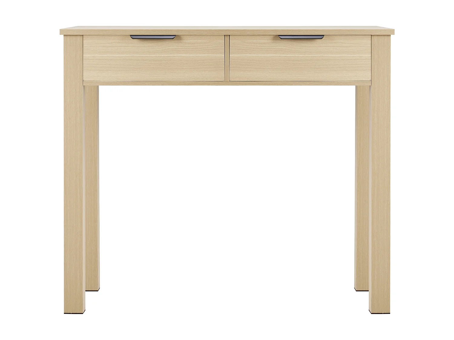 Tavolo da Ufficio Piccolo SucceBuy Scrivania per Computer Piccola con Cassetti in Legno Chiaro per Camera da Letto