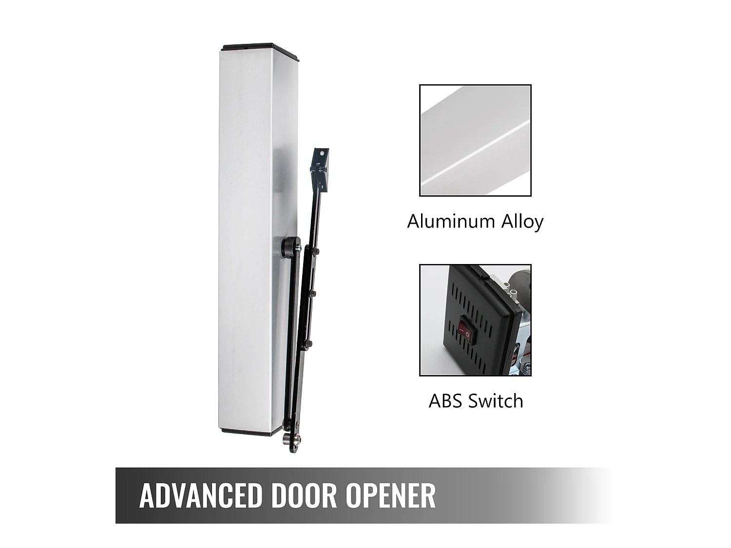 Motorizzazione del Cancello SucceBuy Apriporta Automatico 110-240 V, 10 kg, Lega di Alluminio, per Disabili