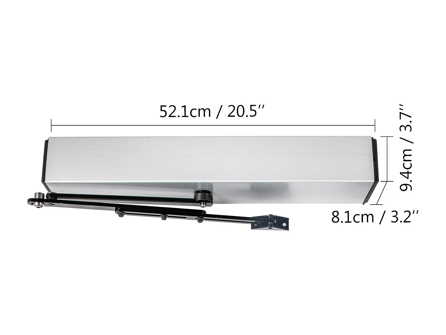 Motorisation de Portail SucceBuy Ouvre-Porte Automatique 110-240V, 10 kg, Alliage d'Aluminium, Handicap