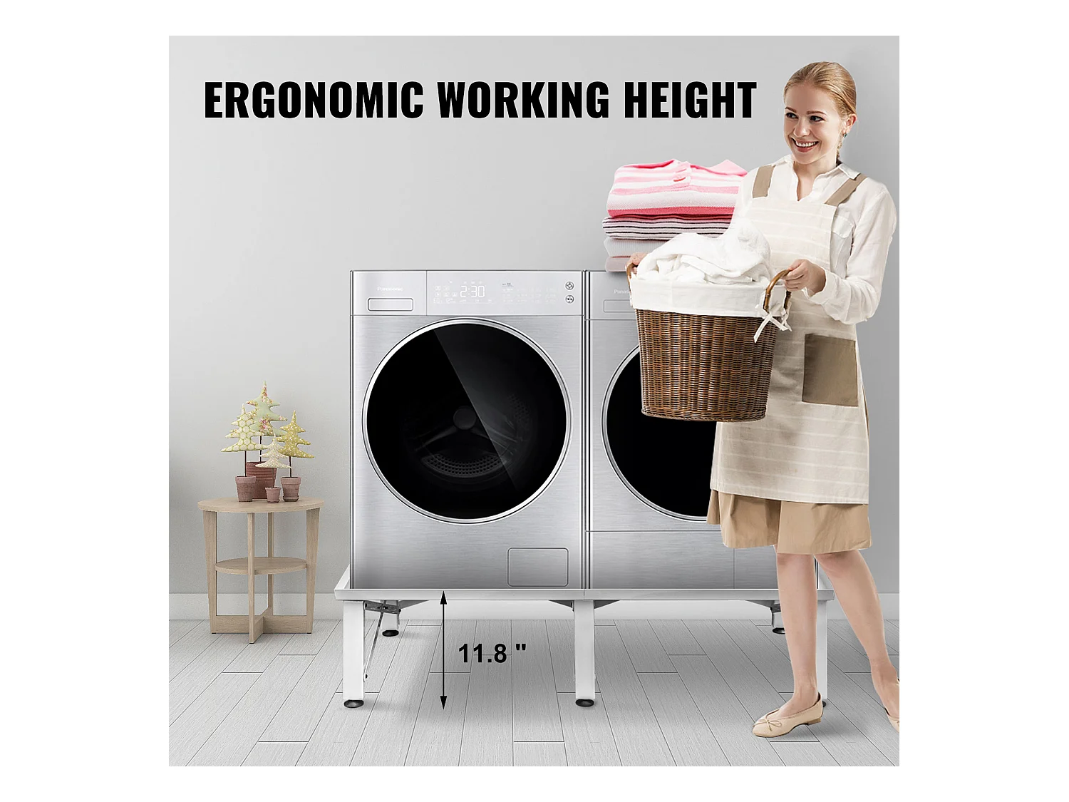 Waschmaschinensockel SucceBuy Universal-Waschtischständer (30 cm) für Waschmaschine