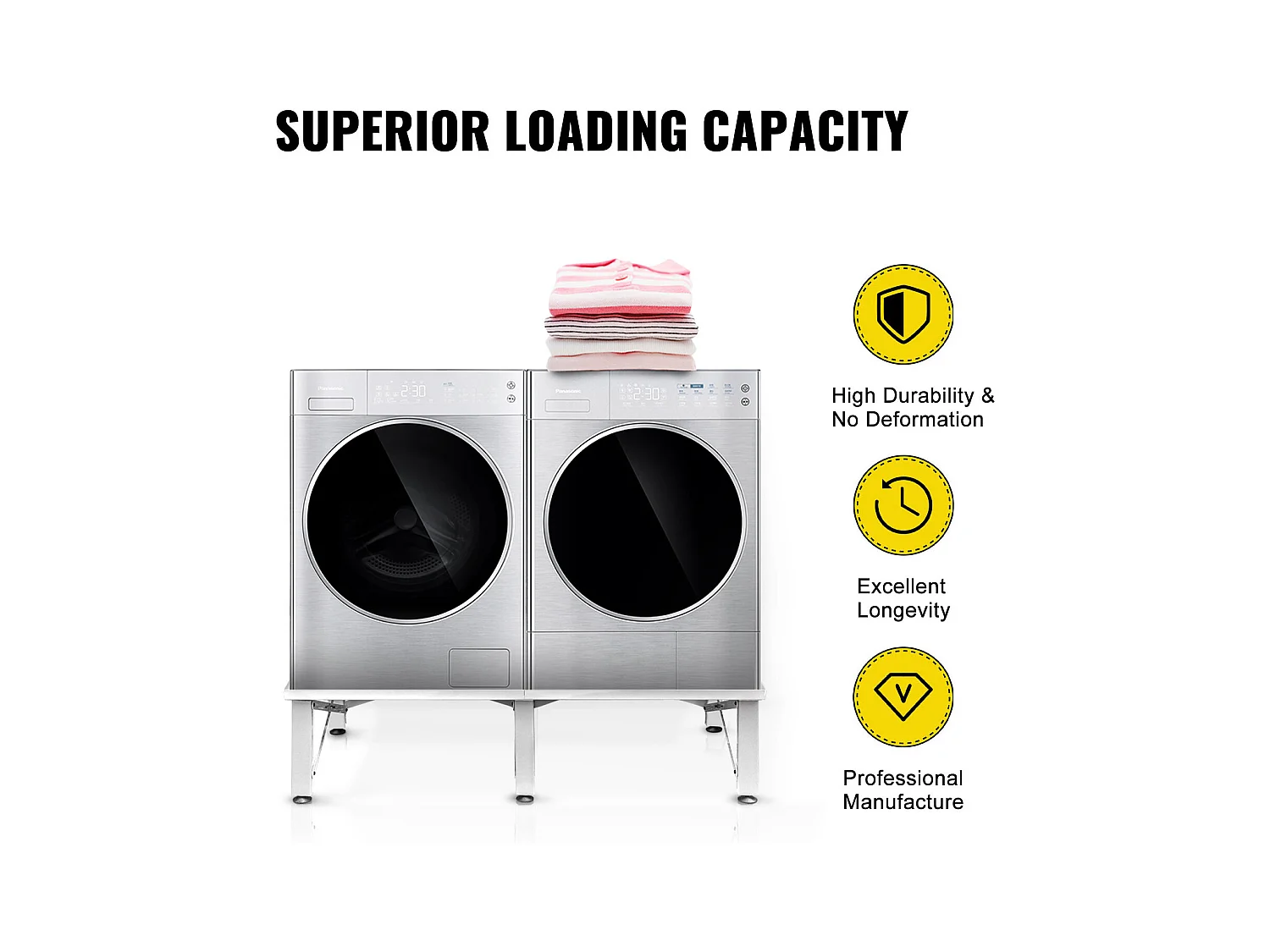 Waschmaschinensockel SucceBuy Universal-Waschtischständer (30 cm) für Waschmaschine
