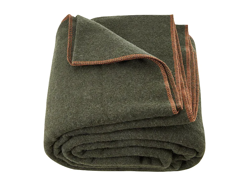 Couverture de Camping en Laine SucceBuy 162.56cm x 223.52cm Vert Armée Chaud pour l'Extérieur
