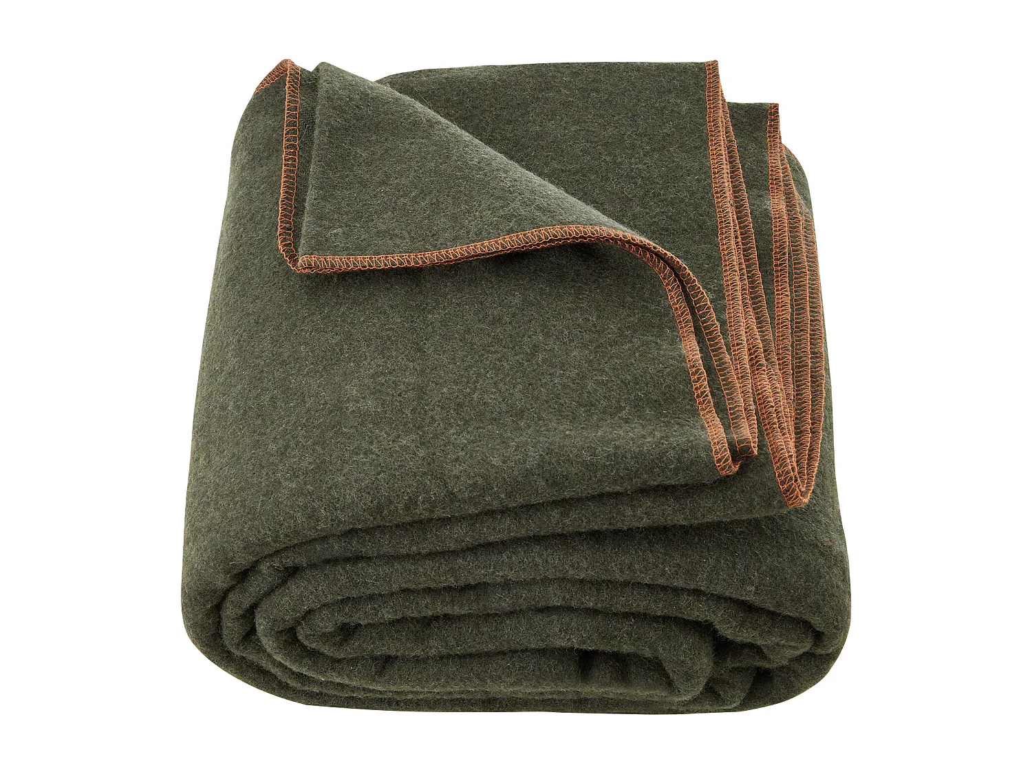 Couverture de Camping en Laine SucceBuy 162.56cm x 223.52cm Vert Armée Chaud pour l'Extérieur