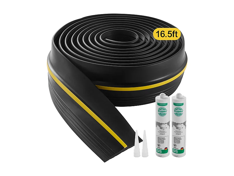 Nastro di Tenuta SucceBuy per Soglia Porta Garage 503cm PVC Universale e Impermeabile