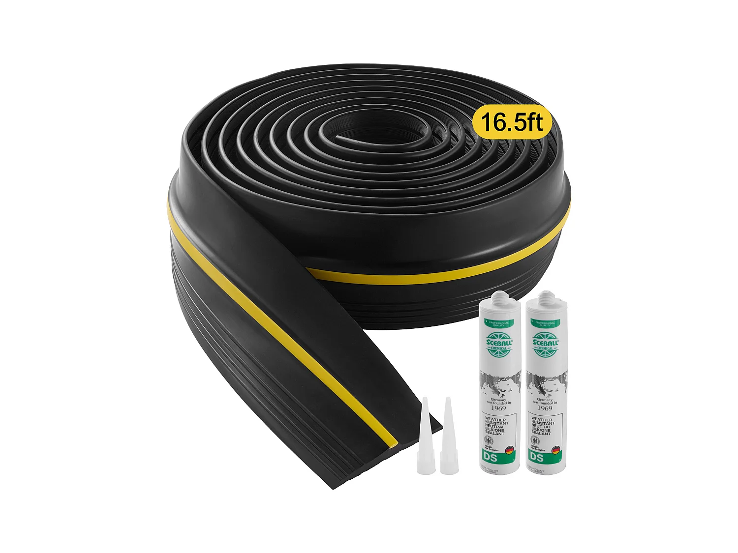 Bande d Étanchéité SucceBuy pour Seuil de Porte de Garage 503cm PVC Universel et Étanche