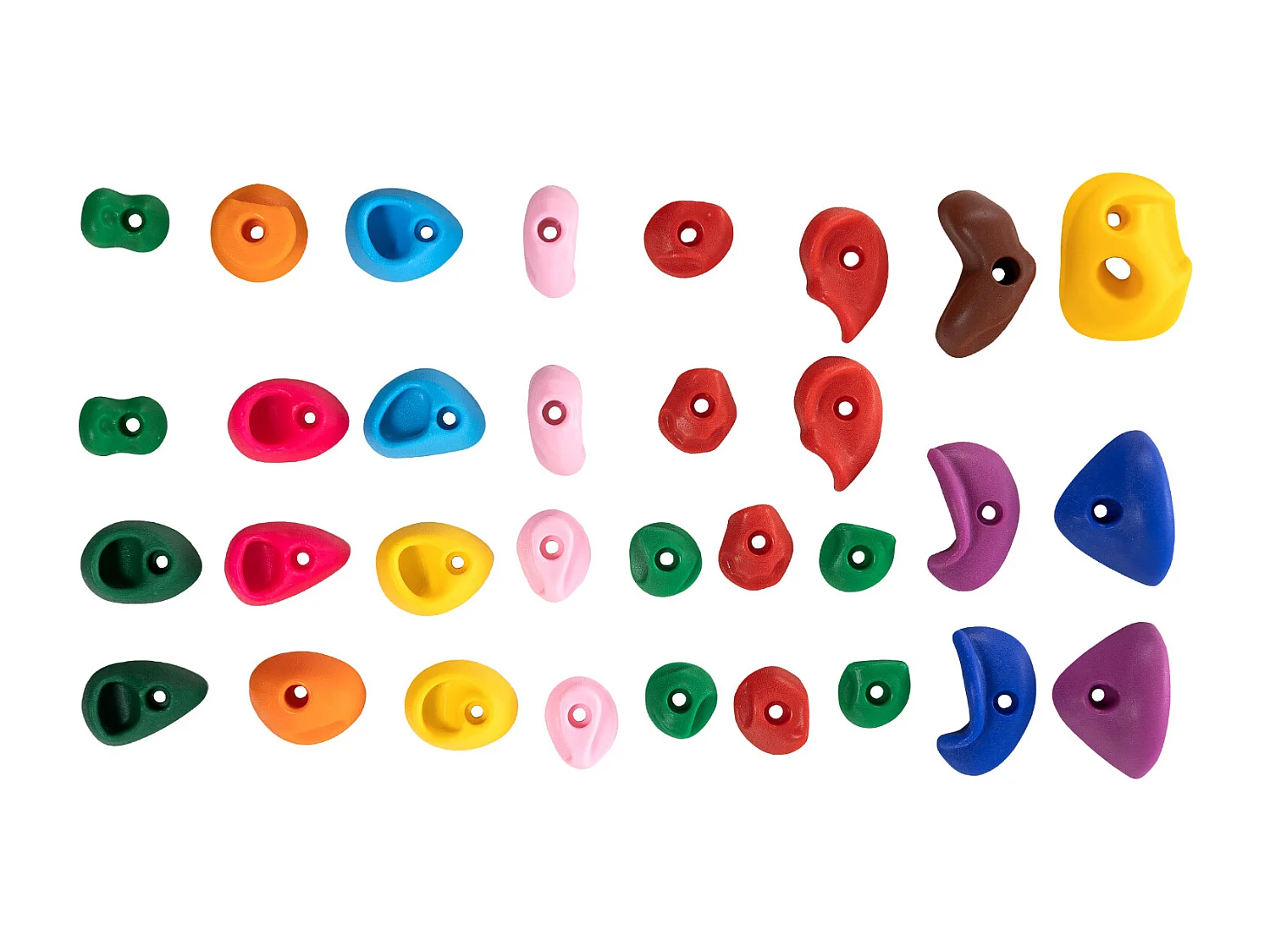 Presas de Escalada SucceBuy, 32 con Cuerda de Colores y Material de Montaje