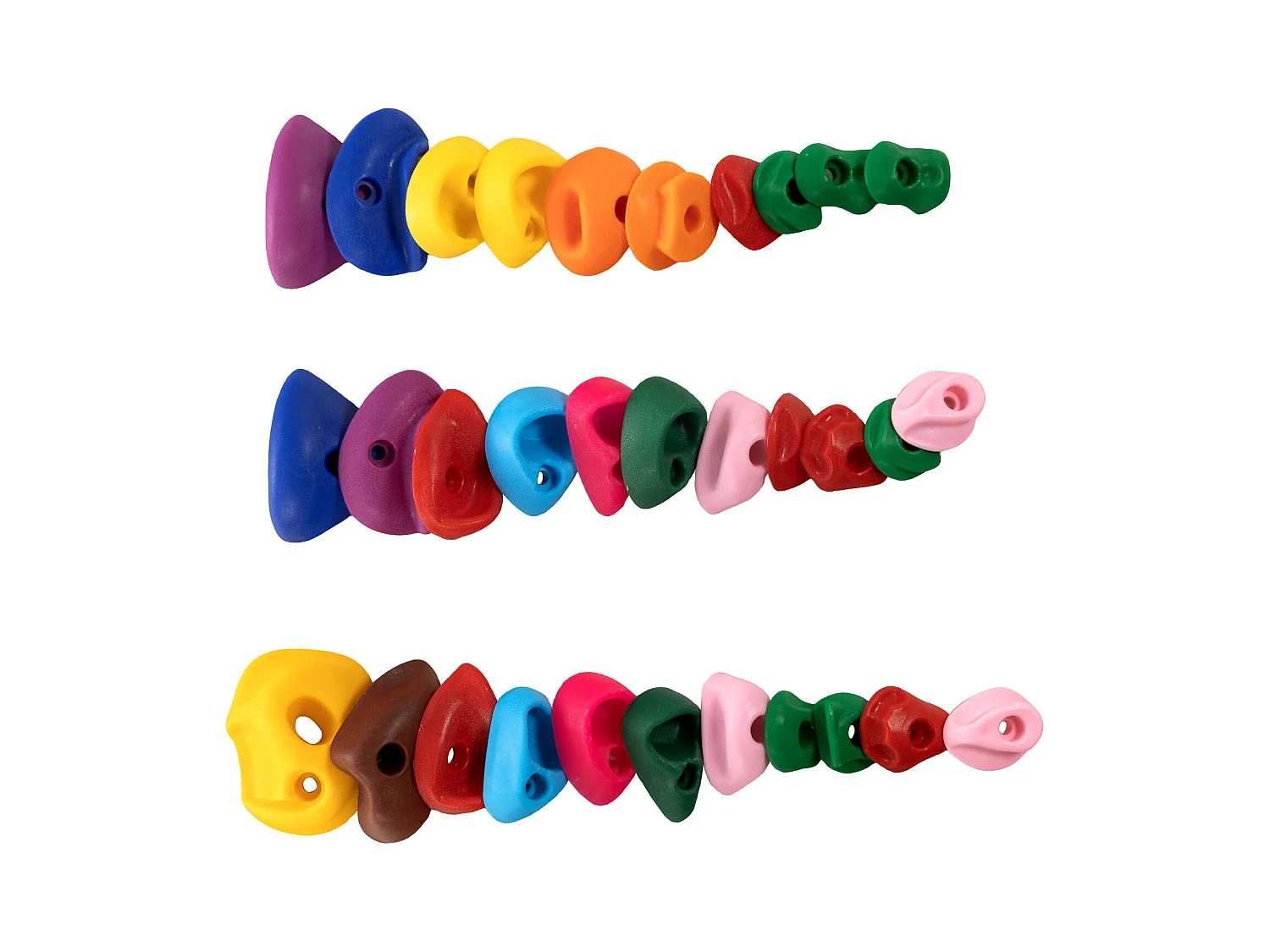 Presas de Escalada SucceBuy, 32 con Cuerda de Colores y Material de Montaje