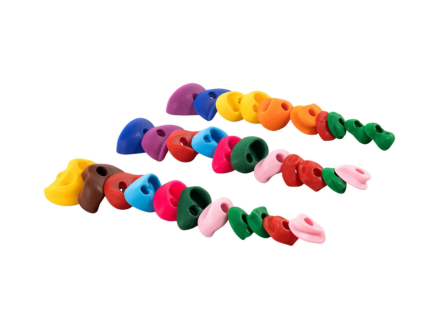 Presas de Escalada SucceBuy, 32 con Cuerda de Colores y Material de Montaje