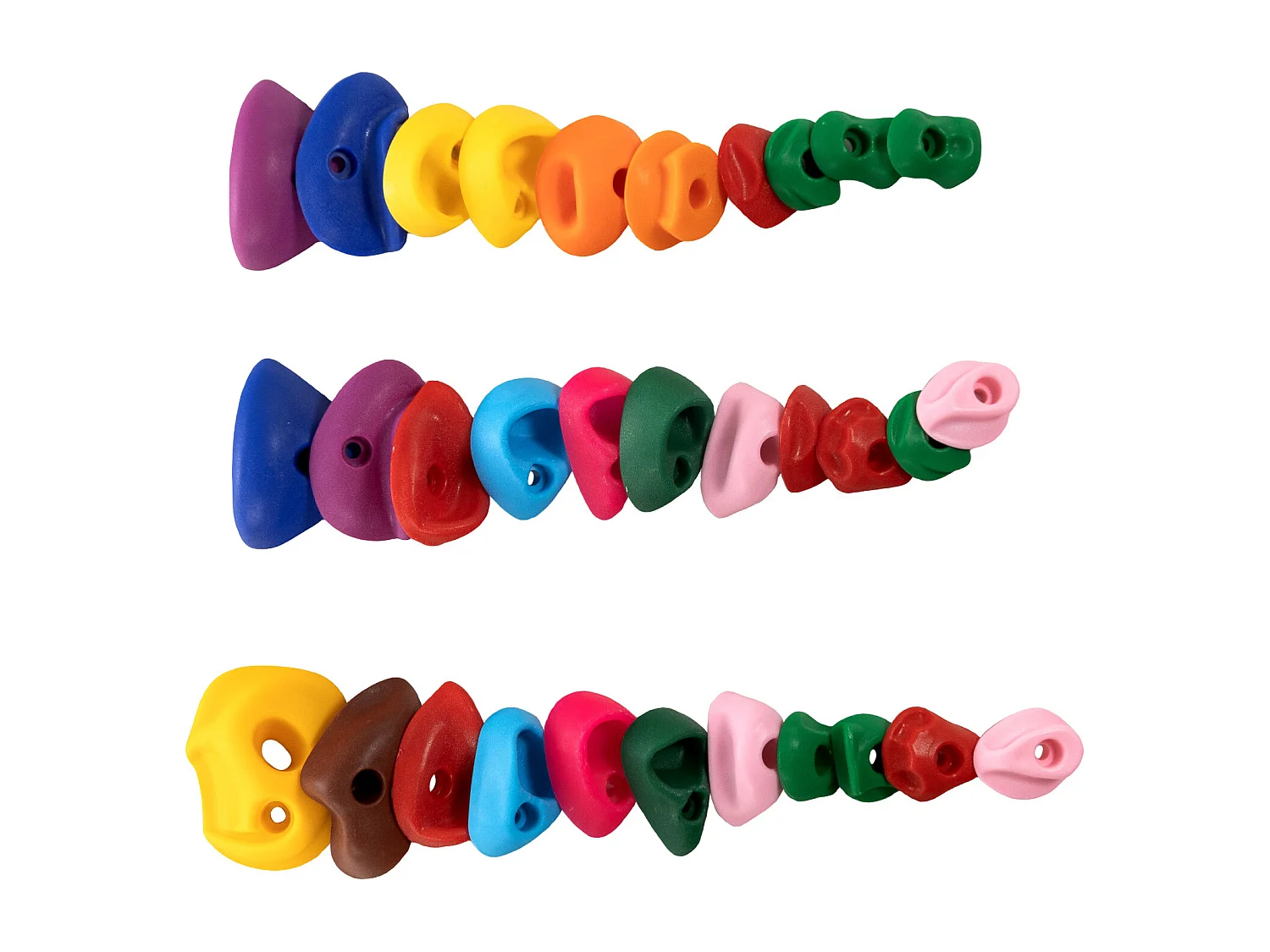 Presas de Escalada SucceBuy, 32 con Cuerda de Colores y Material de Montaje