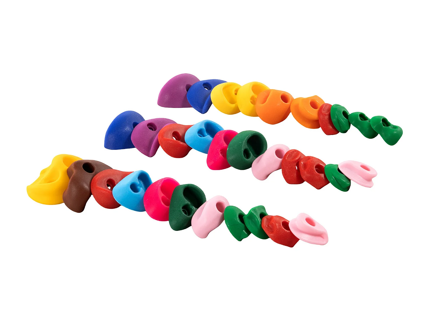 Presas de Escalada SucceBuy, 32 con Cuerda de Colores y Material de Montaje
