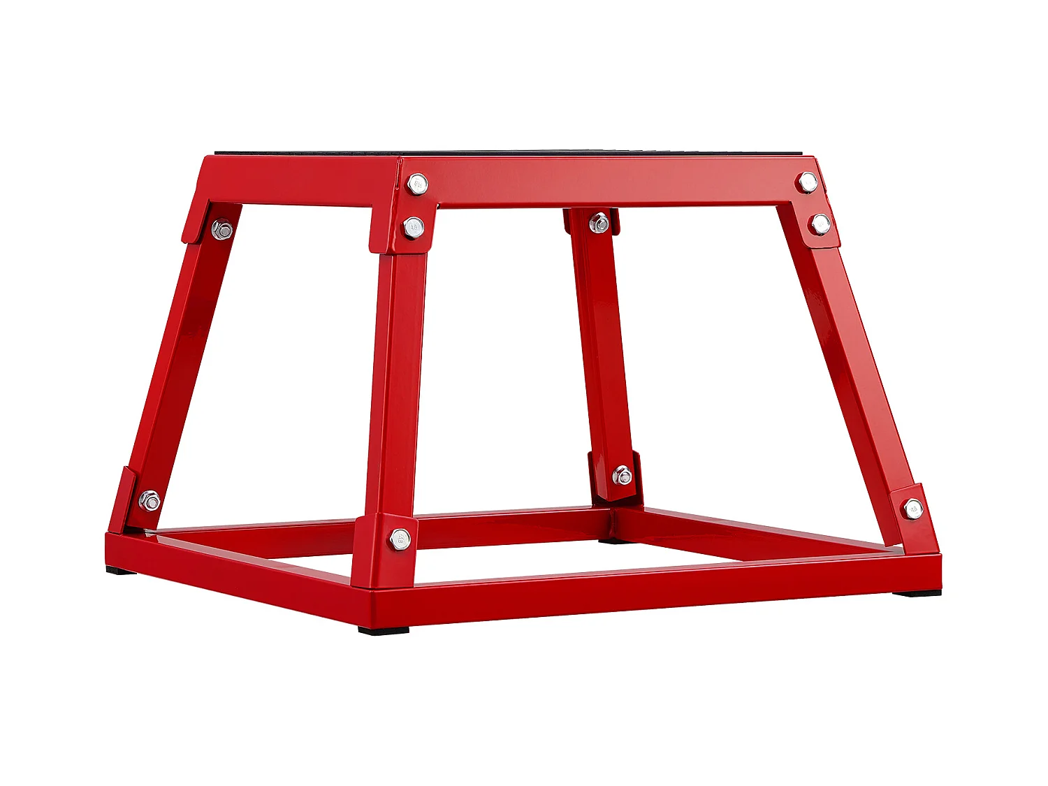 Caixa de Salto Pliométrico SucceBuy, 44,5x44,5x30,5 cm, Vermelho, Carga 227 kg, para Treinamento Pliométrico Step-up