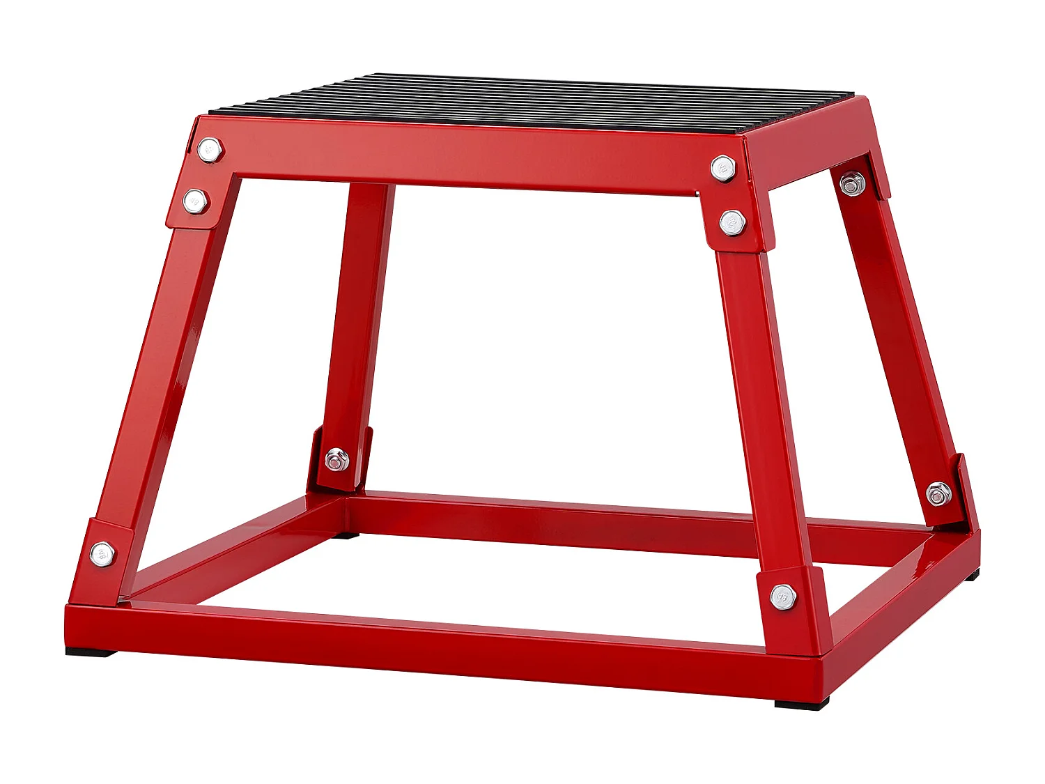Caixa de Salto Pliométrico SucceBuy, 44,5x44,5x30,5 cm, Vermelho, Carga 227 kg, para Treinamento Pliométrico Step-up